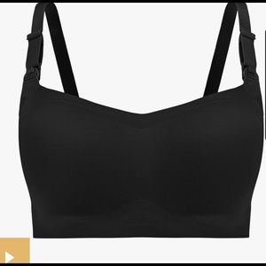 Kindred Bravely Ultra Comfort Smooth Classic Nursing Bra Black Large-Busty.